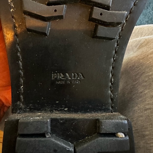Prada Boots 4T0855  UK 8.5 Black Leather - Picture 8 of 9